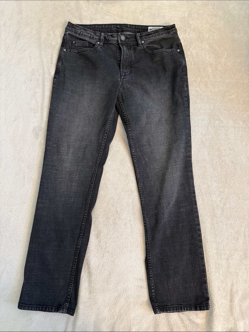 Buffalo David Bitton Men's Dark Gray Straight Jeans